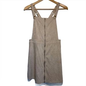 Boutique | M Beige zip up overalls dress